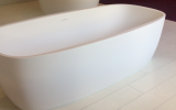 Aquatica Coletta White Freestanding Solid Surface Bathtub 49 0